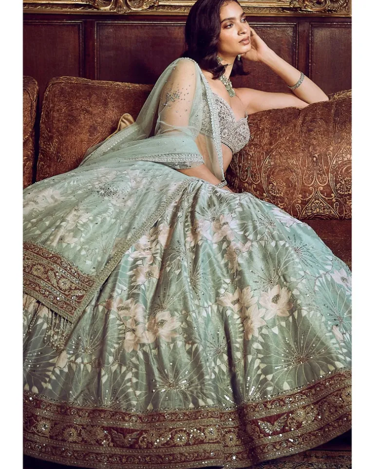 Matsya's Water Lillis Lehenga Set