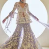 Mauve Pearl Sharara Set