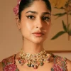 Meenu Multicolour Kundan Necklace Set