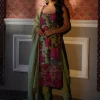 Mehndi Green Floral Kurti Set