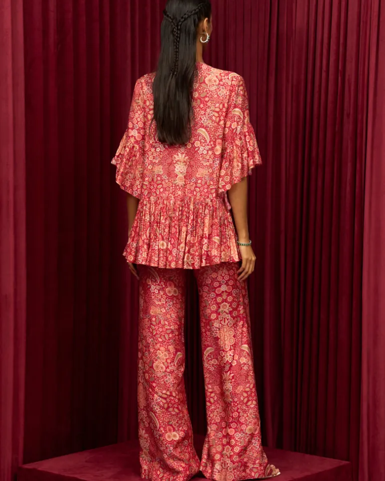 Melody Frill Top Pants Set