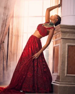 Merlin Rose Lehenga Set