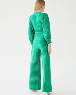 Metallic Green Pant