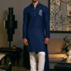 Mid Night Blue Goe Dragon Kurta Set