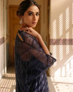 Midnight Butterfly Tule Kaftan