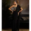 Midnight Glow Sari Set