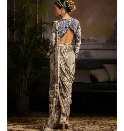 Midnight Mirage Pant Sari Set