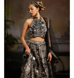 Midnight Spark Lehenga Set