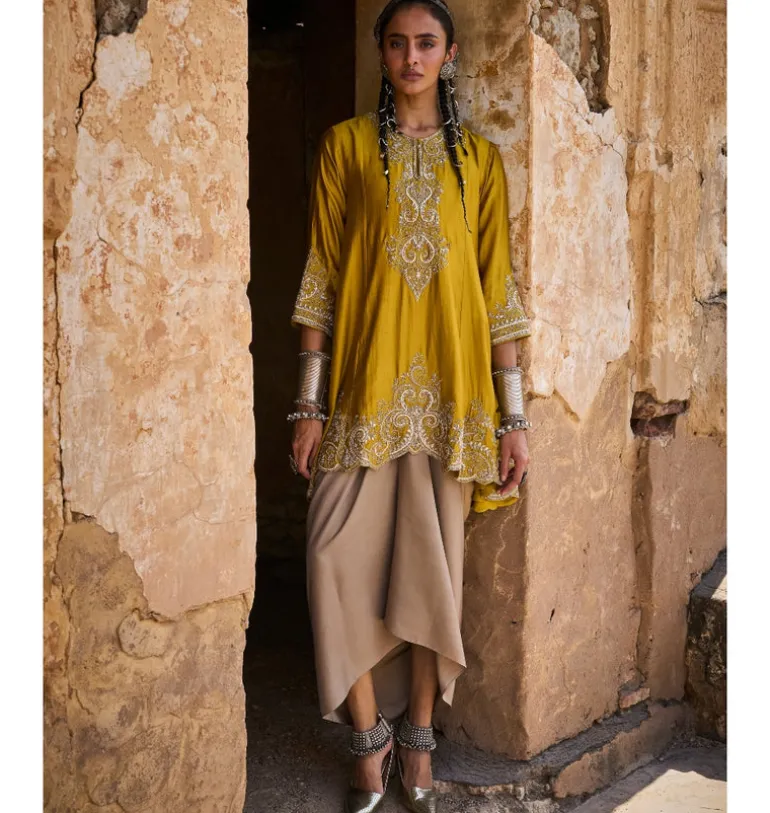 Miha Tunic with Wrap Skirt Set