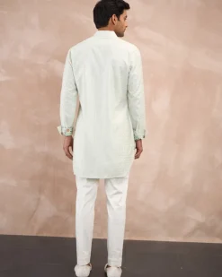Mint Green Inara Motif Foe & Sb Kurta Set