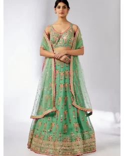 Mint Malini Lehenga Set