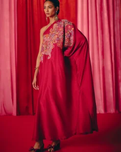 Mir One Shoulder Kaftan