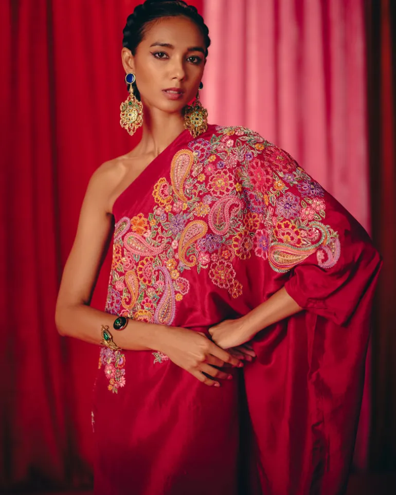 Mir One Shoulder Kaftan