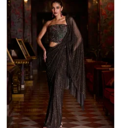 Mocha Corset Sari