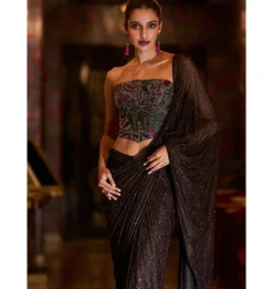 Mocha Corset Sari