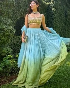 Monet Ombré Lehenga Set
