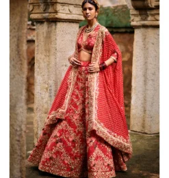 Monogram Floral Farshi Lehenga Set