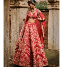 Monogram Floral Farshi Lehenga Set