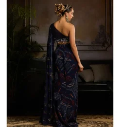 Moonlit Navy Skirt Set