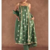 Moss Green Irisbud Anarkali Set