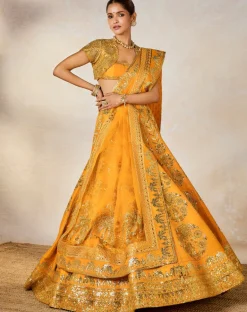 Motichur Cape Lehenga Set