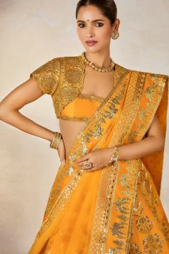 Motichur Cape Lehenga Set
