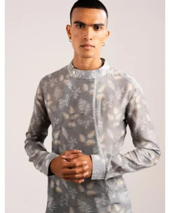 Mountain Ash Pleated Kurta Pyjama Set
