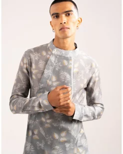 Mountain Ash Pleated Kurta Pyjama Set