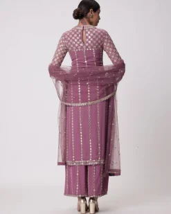 Mud Mauve Straight Kurta Set