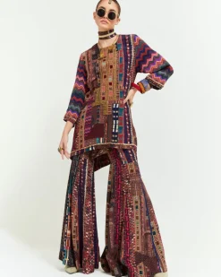 Multi Color Mitra Short Kurta Set