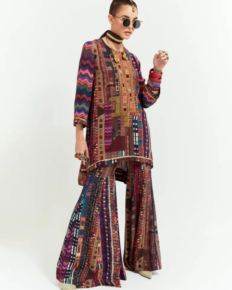 Multi Color Mitra Short Kurta Set