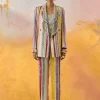 Multi Noori Double Breasted Jacket Set