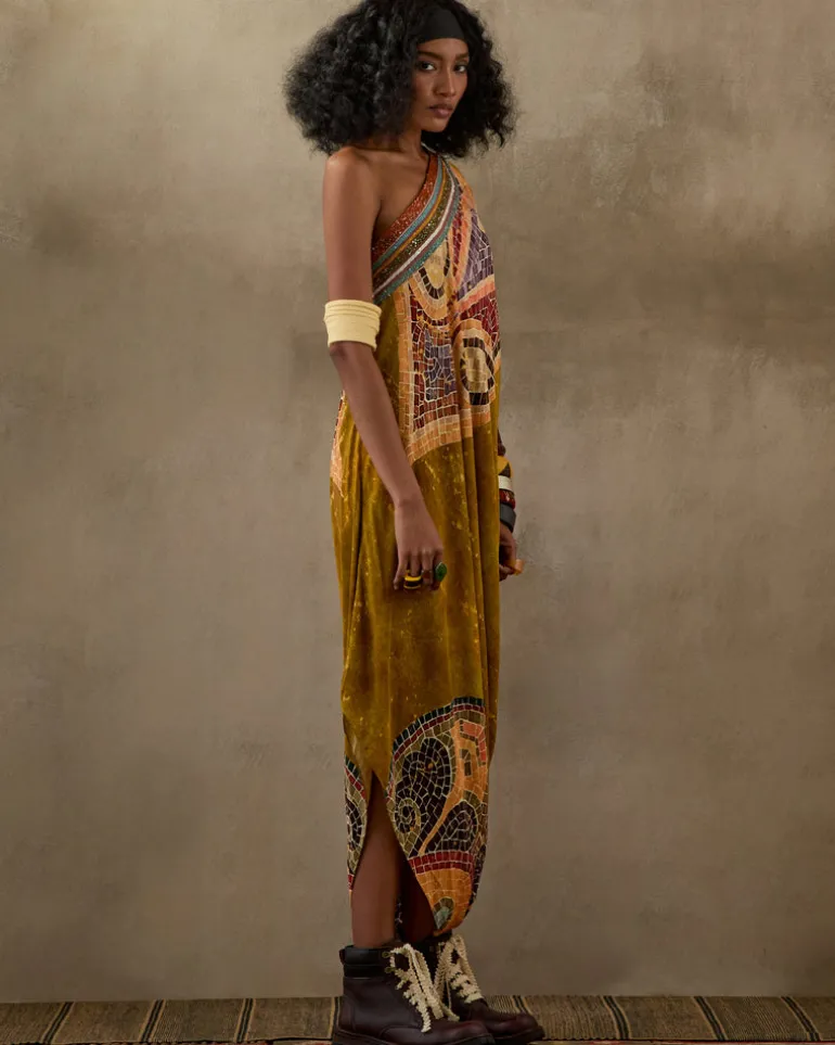Multi Pint Rasa One Shoulder Dress