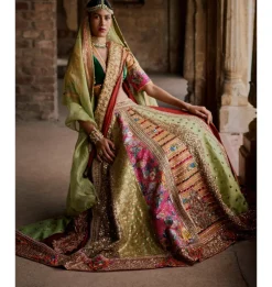 Multi Shimi Shimi Akashtara 24 Kalis Lehenga Set