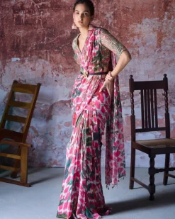 Multicolor Amayra Sari Set