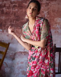 Multicolor Amayra Sari Set