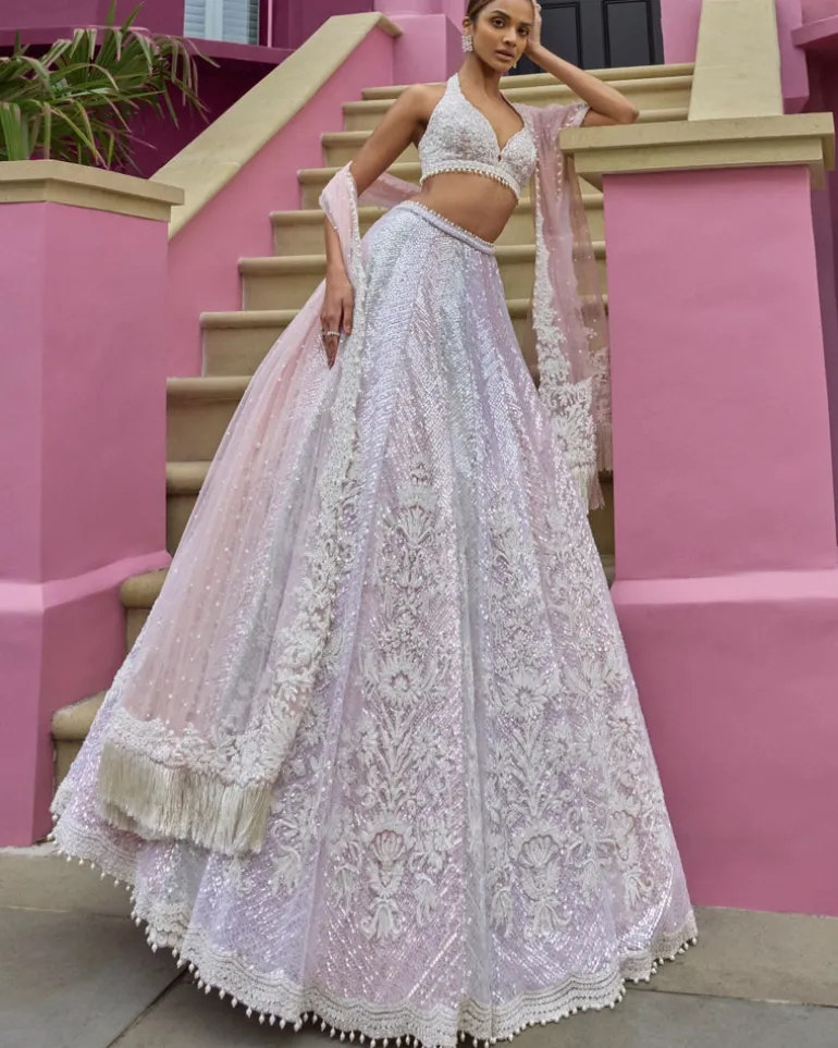 Multi-Colored Dori Lehenga Set