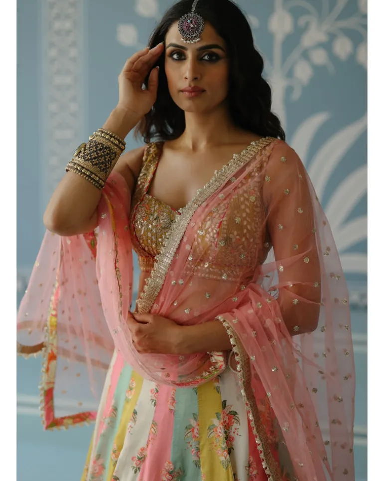 Multicolour Sayali Lehenga Set