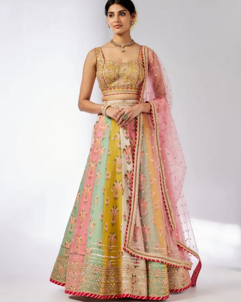 Multicolour Sayali Lehenga Set