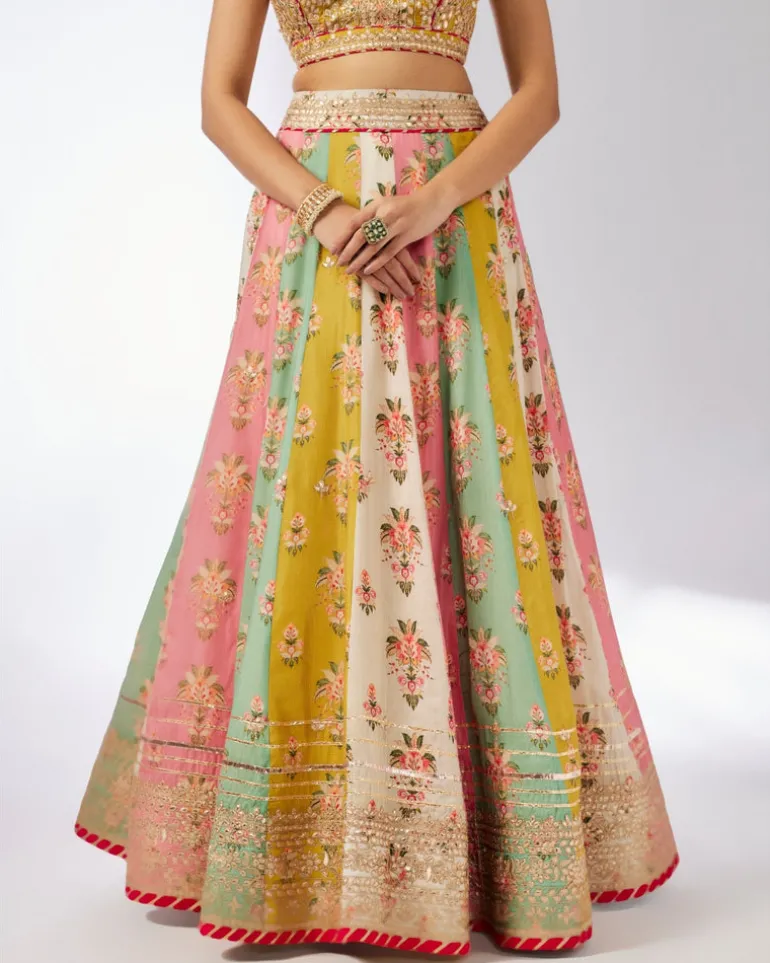 Multicolour Sayali Lehenga Set