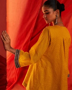 Mustard Embroidered Co-Ord Set