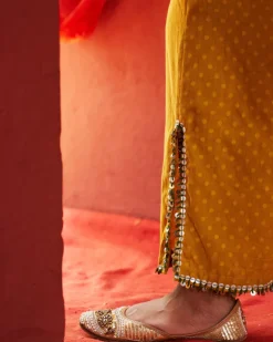 Mustard Embroidered Co-Ord Set