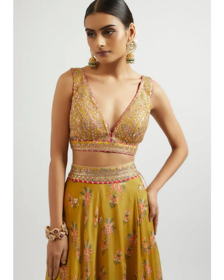 Mustard Esha Lehenga Set