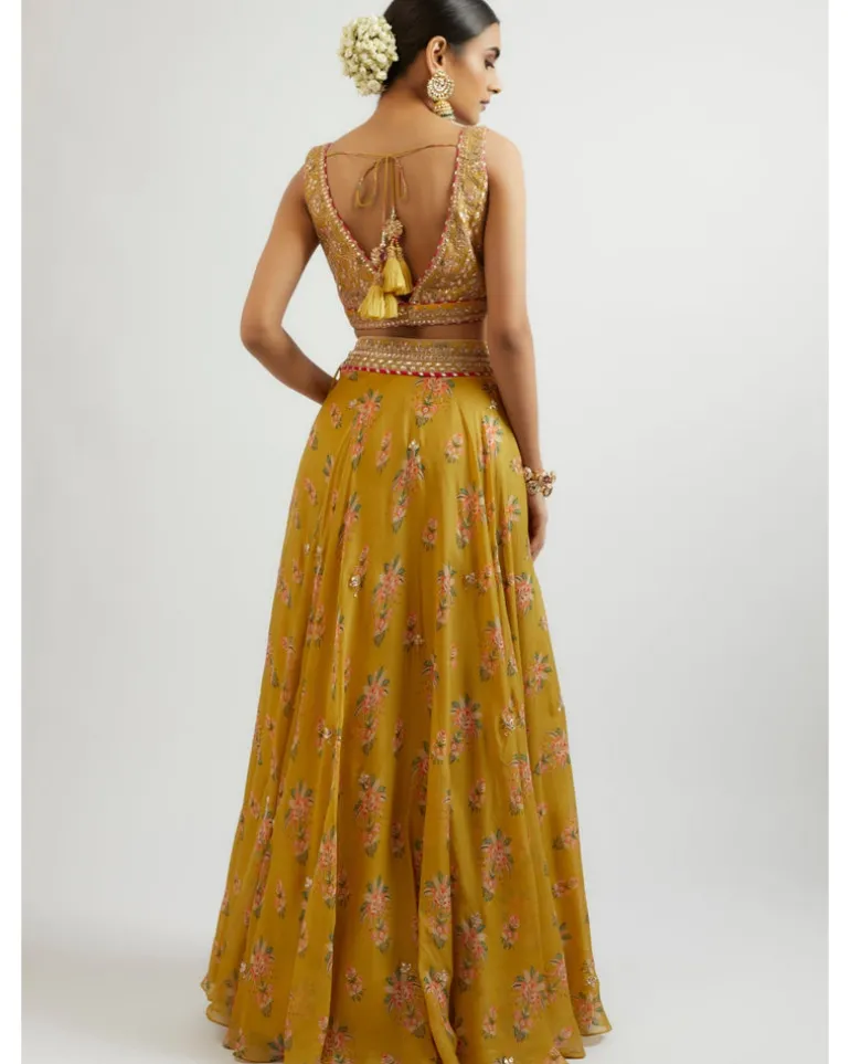 Mustard Esha Lehenga Set