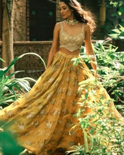 Mustard Lisa Sylvia Lehenga Set
