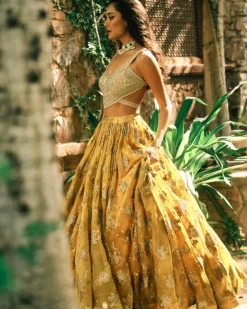 Mustard Lisa Sylvia Lehenga Set
