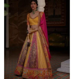 Mustard Pradeep Lehenga Set