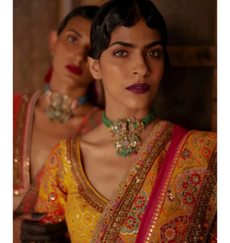 Mustard Pradeep Lehenga Set