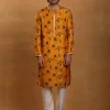 Mustard Spring Blossom Kurta Set