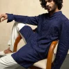 Navy Blue Inara Aari Kurta Set